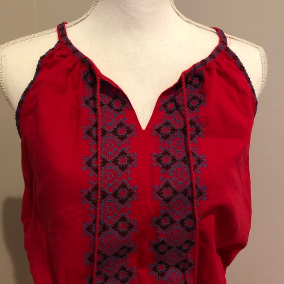 beachlunchlounge Dresses & Skirts - BEACHlunchLOUNGE red dress with tassels cute boho